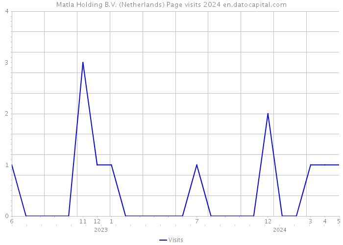 Matla Holding B.V. (Netherlands) Page visits 2024 