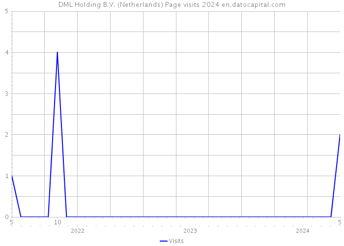 DML Holding B.V. (Netherlands) Page visits 2024 