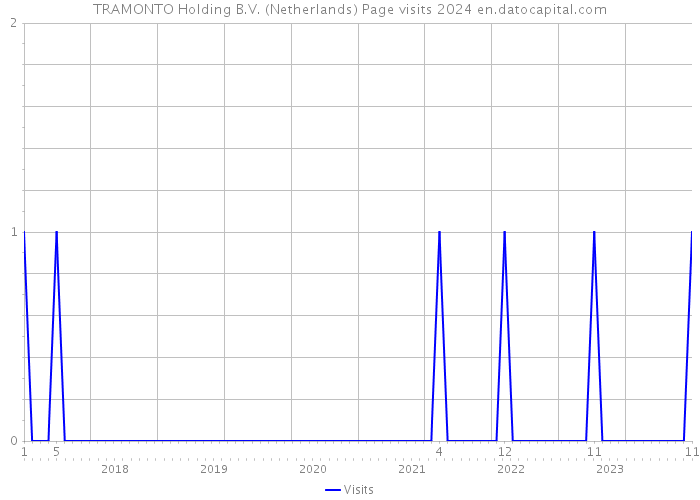 TRAMONTO Holding B.V. (Netherlands) Page visits 2024 