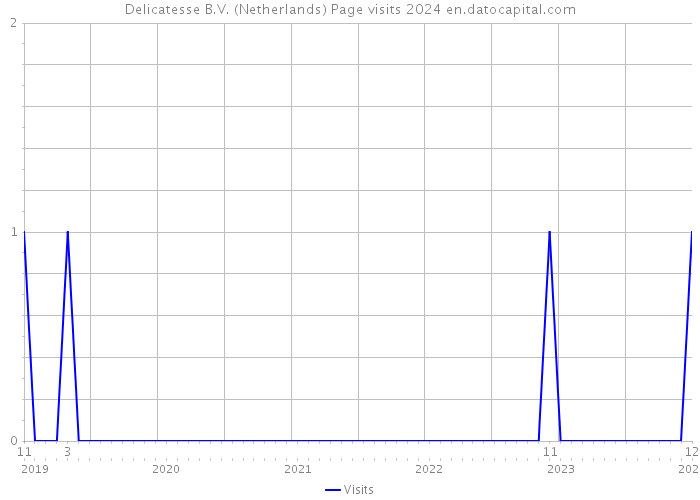 Delicatesse B.V. (Netherlands) Page visits 2024 