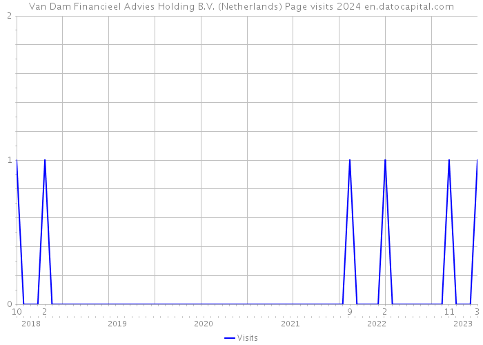 Van Dam Financieel Advies Holding B.V. (Netherlands) Page visits 2024 
