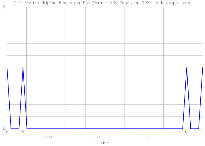 Carrosseriebedrijf van Binsbergen B.V. (Netherlands) Page visits 2024 
