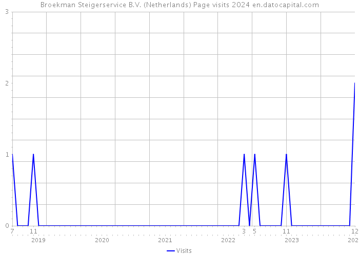 Broekman Steigerservice B.V. (Netherlands) Page visits 2024 