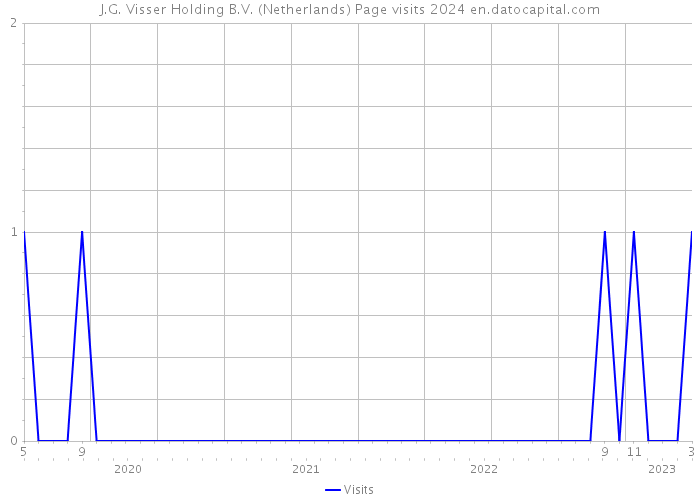 J.G. Visser Holding B.V. (Netherlands) Page visits 2024 