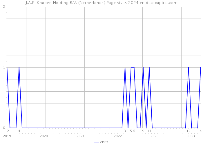 J.A.P. Knapen Holding B.V. (Netherlands) Page visits 2024 