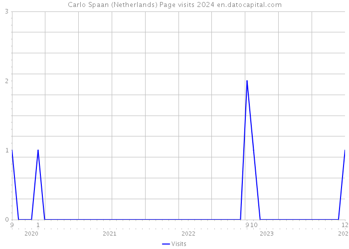 Carlo Spaan (Netherlands) Page visits 2024 