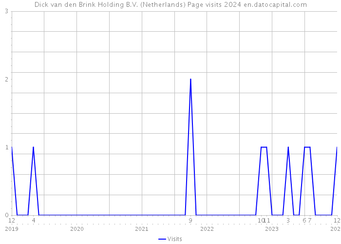 Dick van den Brink Holding B.V. (Netherlands) Page visits 2024 