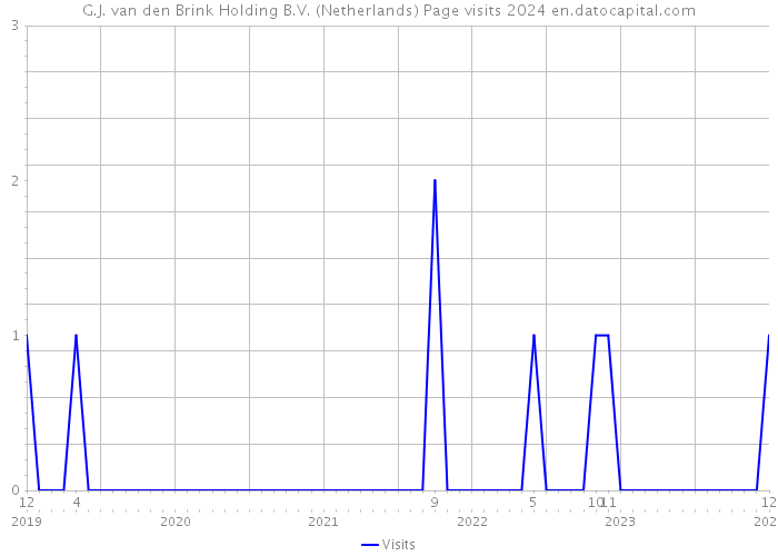 G.J. van den Brink Holding B.V. (Netherlands) Page visits 2024 