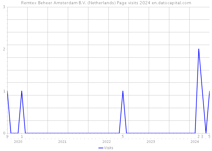 Remtex Beheer Amsterdam B.V. (Netherlands) Page visits 2024 
