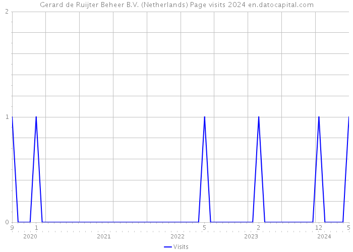 Gerard de Ruijter Beheer B.V. (Netherlands) Page visits 2024 