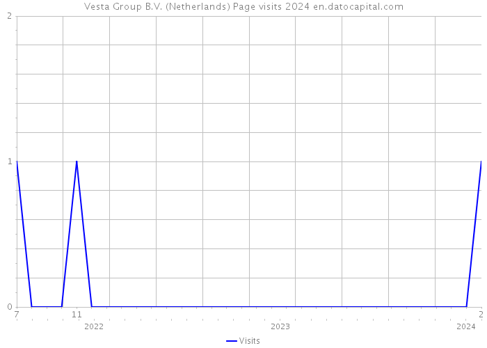 Vesta Group B.V. (Netherlands) Page visits 2024 