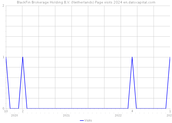 BlackFin Brokerage Holding B.V. (Netherlands) Page visits 2024 