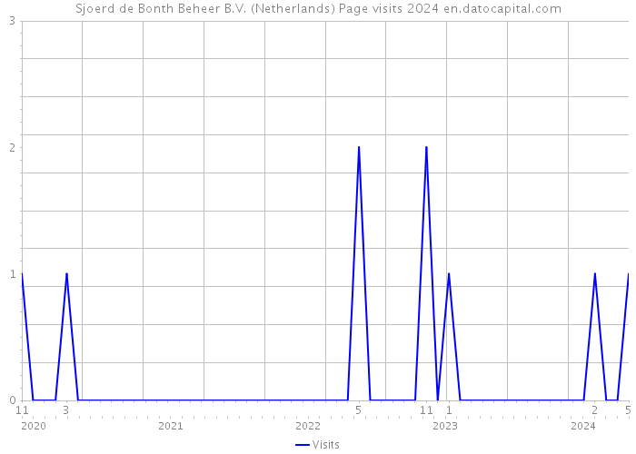Sjoerd de Bonth Beheer B.V. (Netherlands) Page visits 2024 