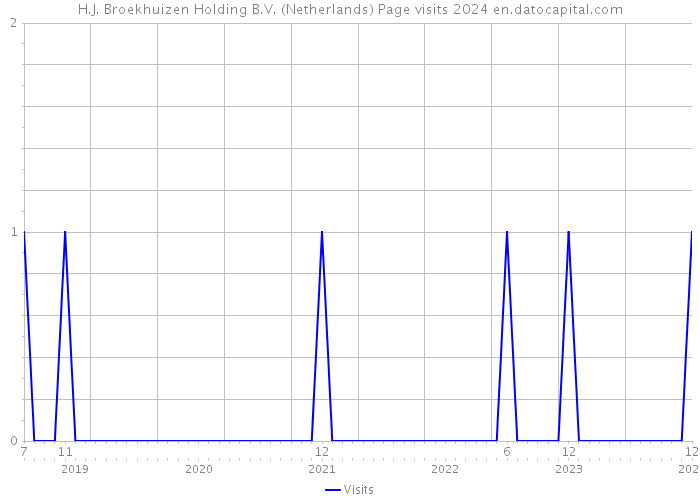 H.J. Broekhuizen Holding B.V. (Netherlands) Page visits 2024 