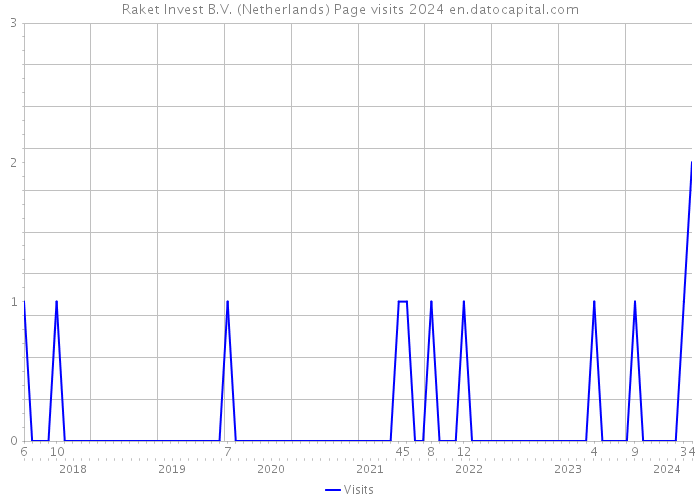 Raket Invest B.V. (Netherlands) Page visits 2024 
