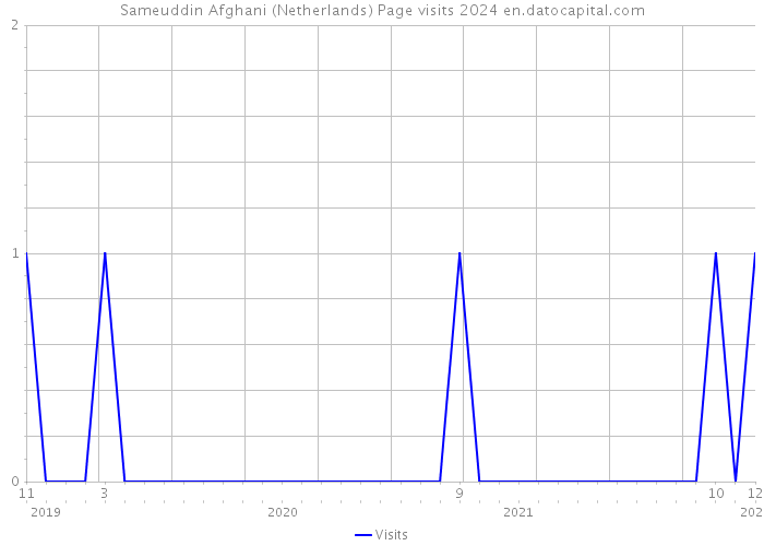 Sameuddin Afghani (Netherlands) Page visits 2024 