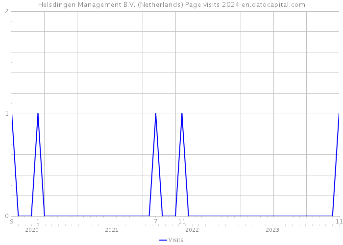 Helsdingen Management B.V. (Netherlands) Page visits 2024 