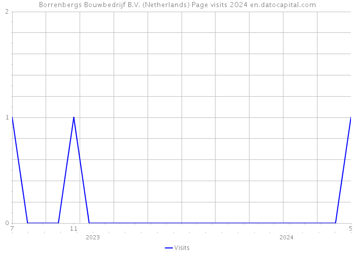 Borrenbergs Bouwbedrijf B.V. (Netherlands) Page visits 2024 
