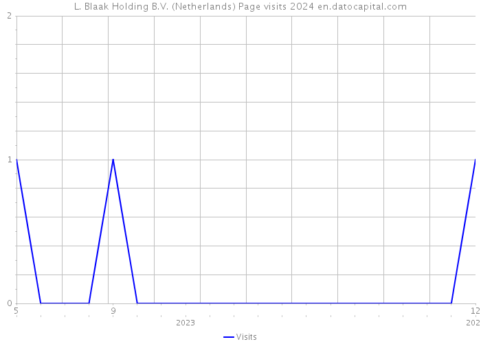 L. Blaak Holding B.V. (Netherlands) Page visits 2024 