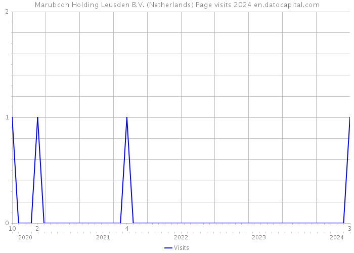 Marubcon Holding Leusden B.V. (Netherlands) Page visits 2024 