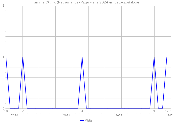 Tamme Ottink (Netherlands) Page visits 2024 