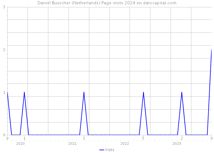 Daniël Busscher (Netherlands) Page visits 2024 