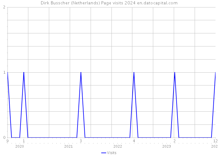 Dirk Busscher (Netherlands) Page visits 2024 