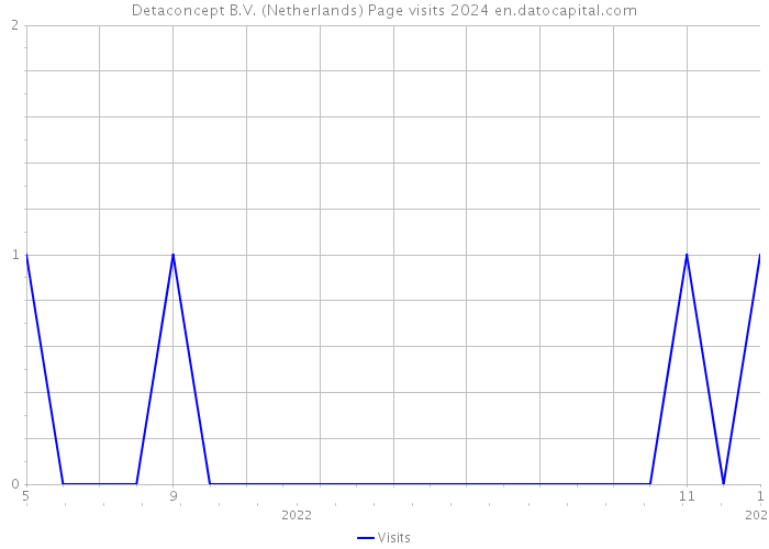 Detaconcept B.V. (Netherlands) Page visits 2024 