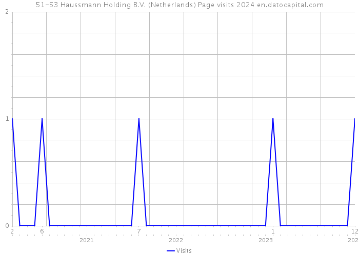 51-53 Haussmann Holding B.V. (Netherlands) Page visits 2024 