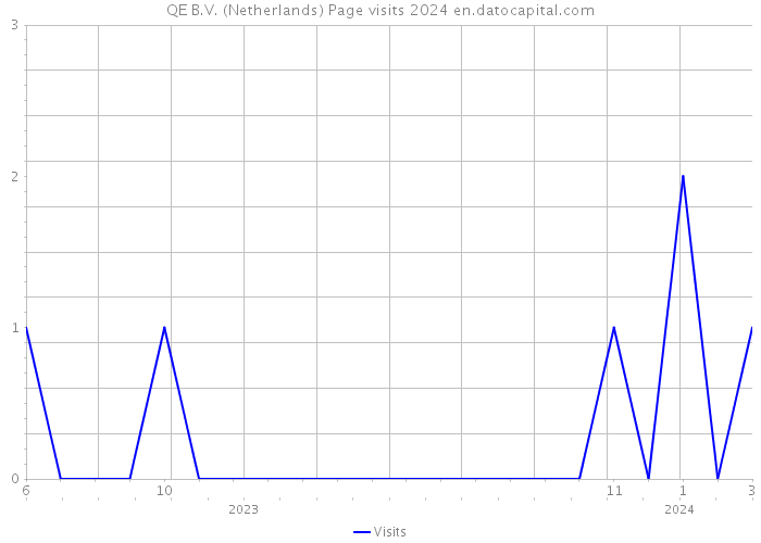 QE B.V. (Netherlands) Page visits 2024 
