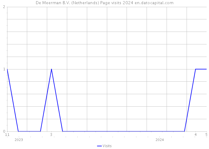 De Meerman B.V. (Netherlands) Page visits 2024 
