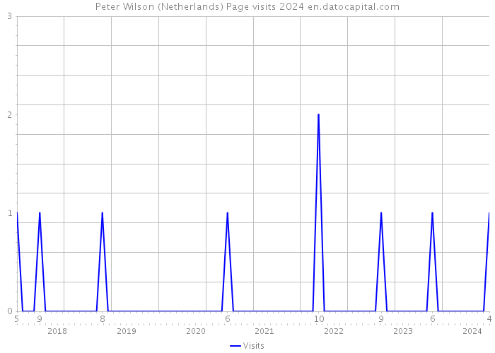Peter Wilson (Netherlands) Page visits 2024 