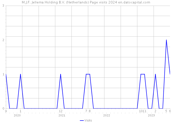 M.J.F. Jellema Holding B.V. (Netherlands) Page visits 2024 