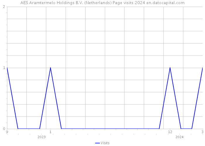 AES Aramtermelo Holdings B.V. (Netherlands) Page visits 2024 