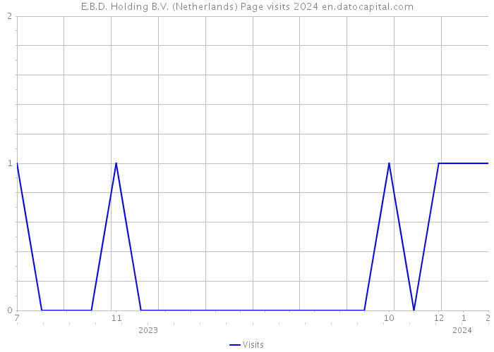 E.B.D. Holding B.V. (Netherlands) Page visits 2024 