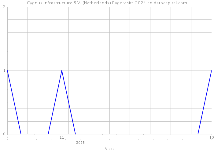 Cygnus Infrastructure B.V. (Netherlands) Page visits 2024 