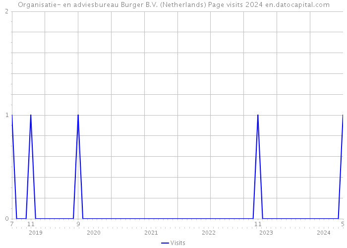 Organisatie- en adviesbureau Burger B.V. (Netherlands) Page visits 2024 