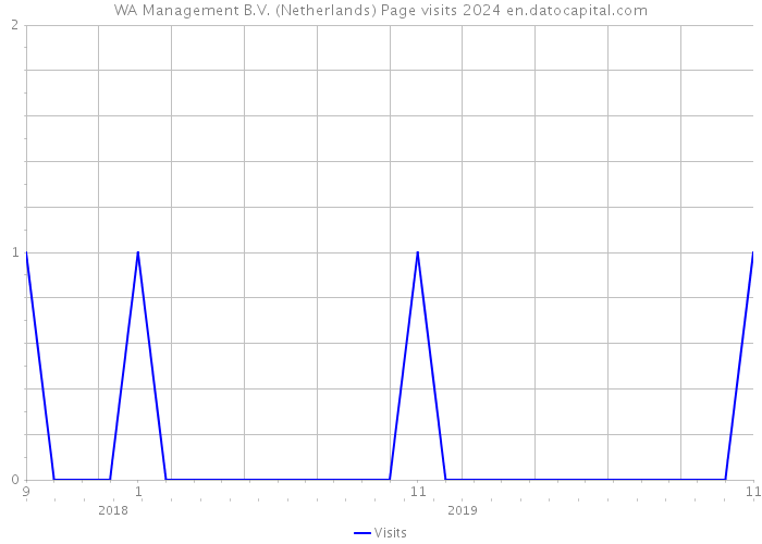 WA Management B.V. (Netherlands) Page visits 2024 