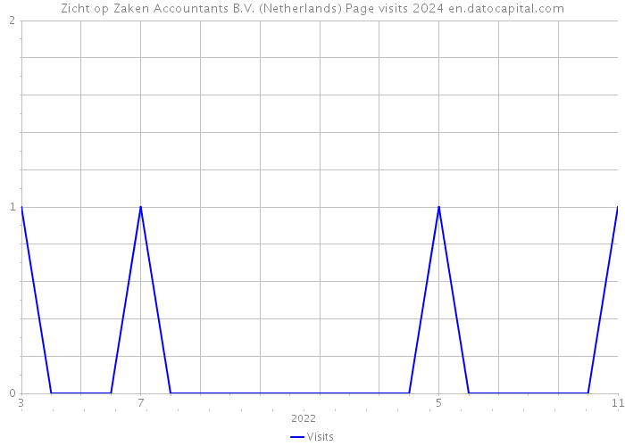Zicht op Zaken Accountants B.V. (Netherlands) Page visits 2024 