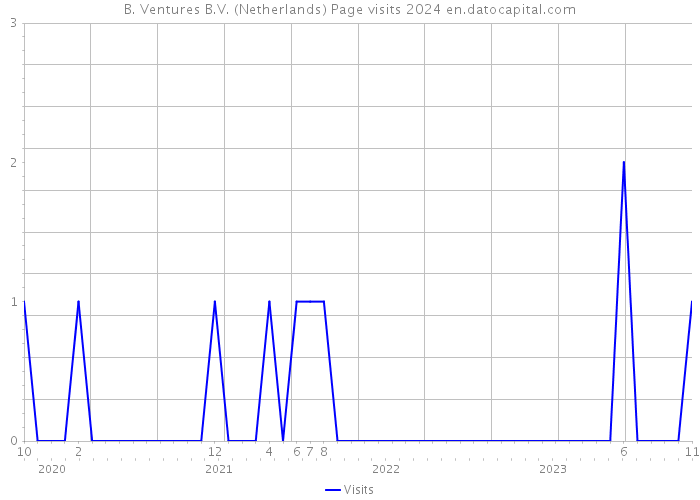 B. Ventures B.V. (Netherlands) Page visits 2024 