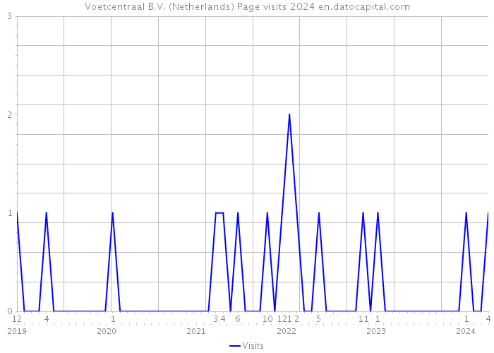 Voetcentraal B.V. (Netherlands) Page visits 2024 