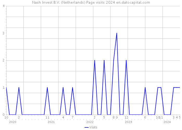 Nash Invest B.V. (Netherlands) Page visits 2024 