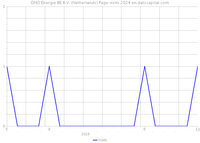 DNO Energie BE B.V. (Netherlands) Page visits 2024 