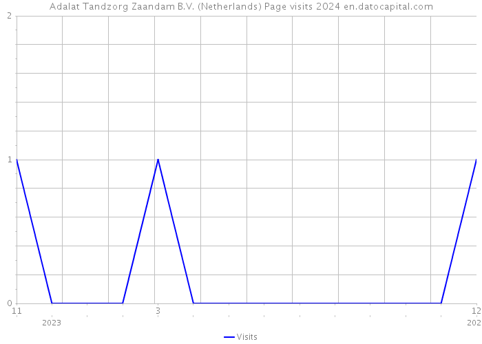 Adalat Tandzorg Zaandam B.V. (Netherlands) Page visits 2024 