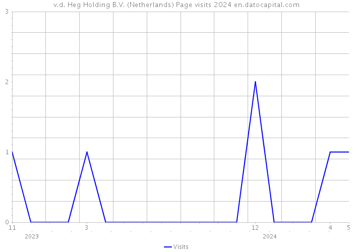 v.d. Heg Holding B.V. (Netherlands) Page visits 2024 