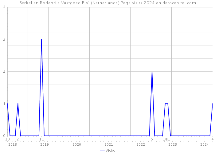 Berkel en Rodenrijs Vastgoed B.V. (Netherlands) Page visits 2024 