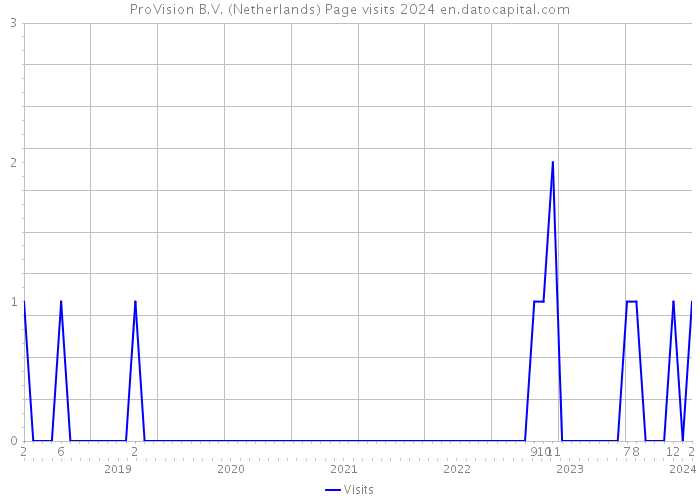 ProVision B.V. (Netherlands) Page visits 2024 