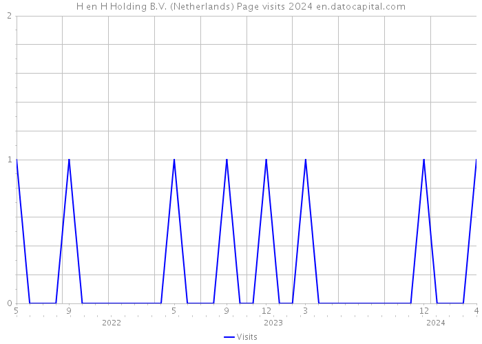 H en H Holding B.V. (Netherlands) Page visits 2024 