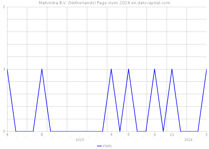 Mahindra B.V. (Netherlands) Page visits 2024 