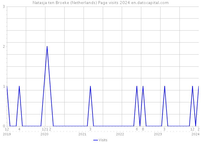 Natasja ten Broeke (Netherlands) Page visits 2024 